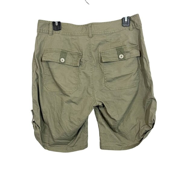 Sundance Everyday Explorer Shorts Green Exposed Button Fly - Size 6 - Picture 2 of 8